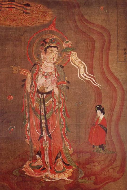 unknow artist Guanyin as-guide of the souls, from Dunhuna china oil painting image